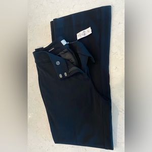 New Black Curvy Fit Dress Trousers Slacks Loft Outlet 8P / 8 Petite